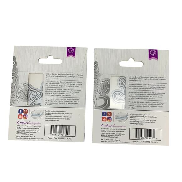 Crafters Companion Gemini Papercraft Die Expressions Best Wishes Just for You - Picture 2 of 2